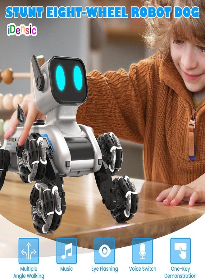iDensic 2.4Ghz RC Robot Dog Toys Stunt Car Hand Sensor 8WD Gesture Control Rechargeable Remote Control Cars with Light, Music for Kids Adults Birthday Gifts for Kids 6 7 8 9 10 11 12 Years Old - Image 2